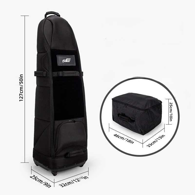 PLAYEAGLE Golf Travel Bag with Universal Wheels SoftSided Golf Club Travel Cover To Protect Clubs for Airlines J251008