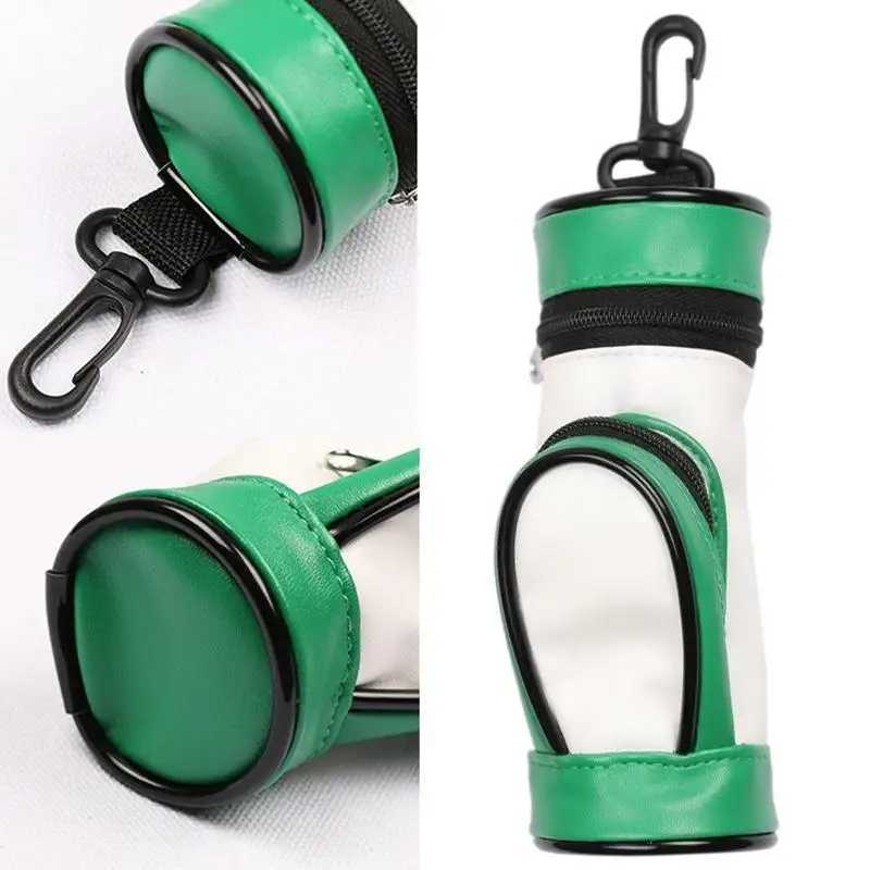 New Outdoor Men And Women Golf Ball Storage Bag High Quality Pu Leather Golf Bag Hold 3 Golf Balls Accessories J251008