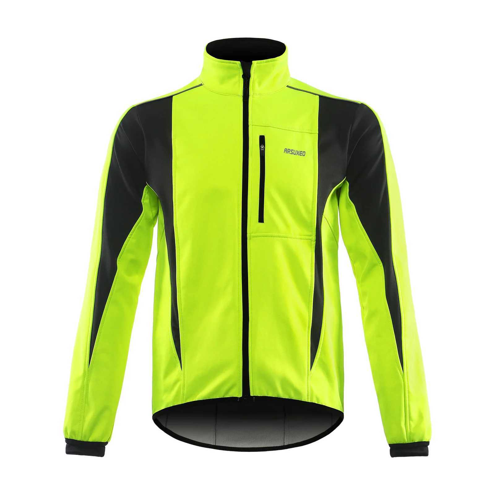 Winter Warm UP Cycling Jacket Breathable Bike Outerwear Windproof Waterproof Cycling Jacket J251008