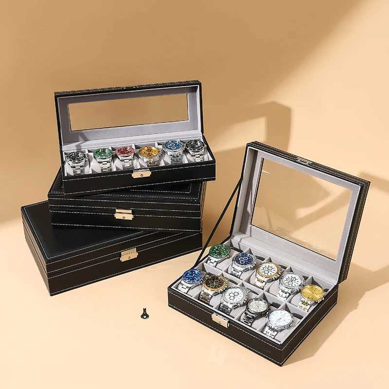 Watch Box for Jewelry Luxury Leather Storage Case Top Men Womens Watch Jewelry Bracket Display Box Gifts C251008