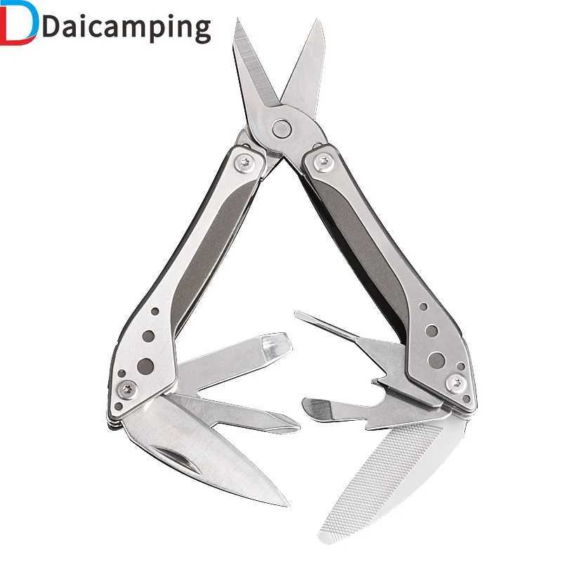 Daicamping DL16 Mini Stainless Steel Scissors Pocket Multifunctional Outdoor Camping Portable EDC Gear Tools Survival MultiTool J251121