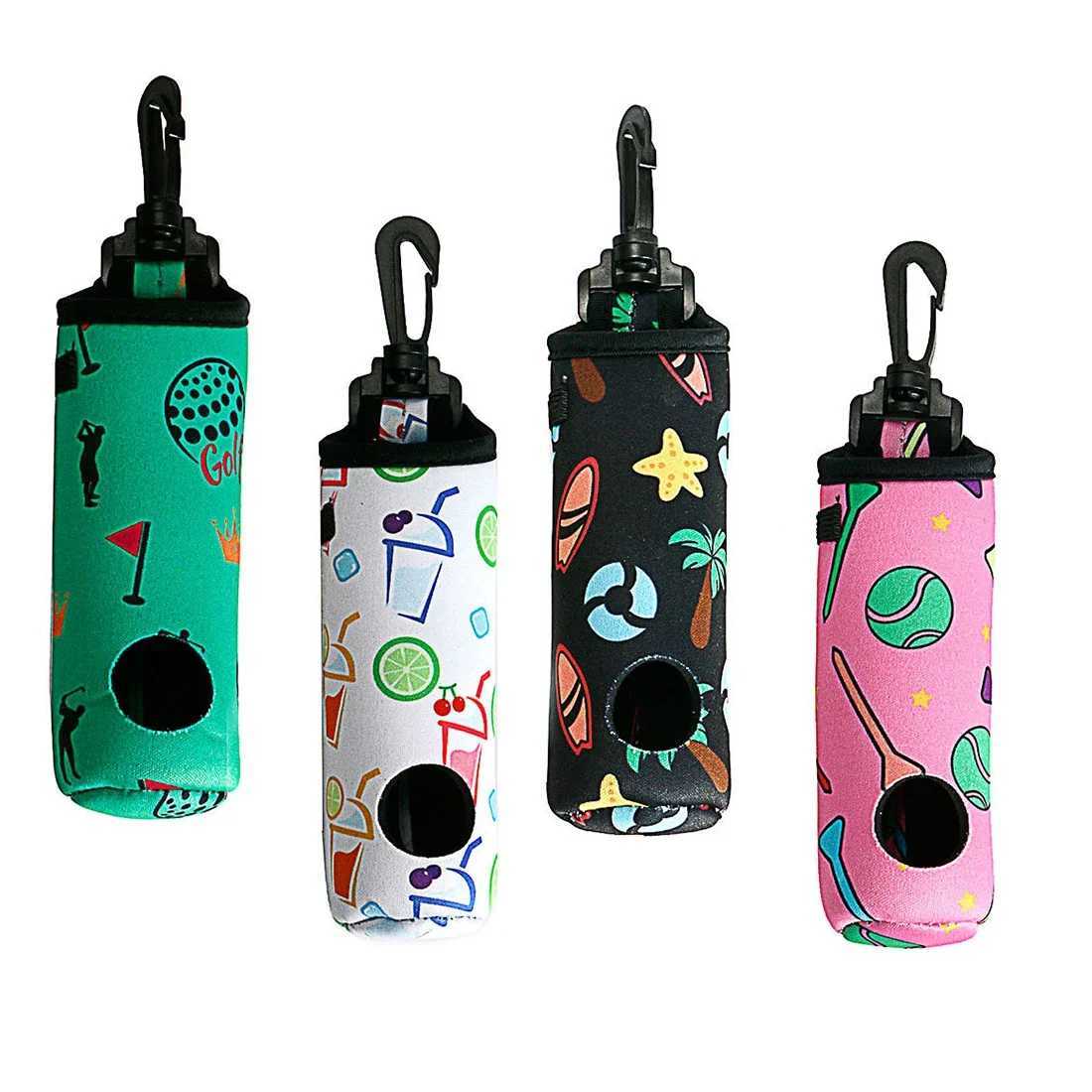 Neoprene Golf Ball Tee Holder Bag Waist Hanging Golf Ball Storage Bag with Swivel Snap Buckle for Women Men Golf Club Training J251008