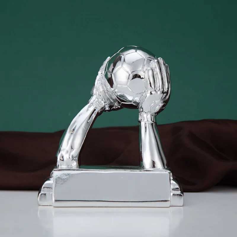 Football Trophy Goalkeeper Golden Glove Goalkeeper Award Fan Souvenir Cust Printing School Award Display Y251008