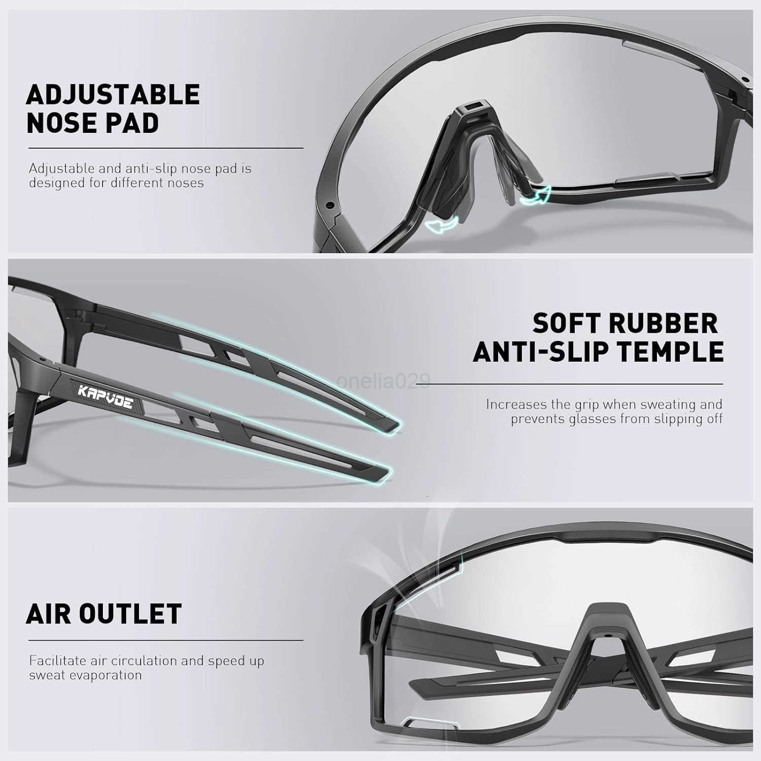 Photochromic Cycling Glasses Men Mountain Bike Sunglasses Women Clear MTB Sports Goggles Bicycle Triathlon K180 W251008