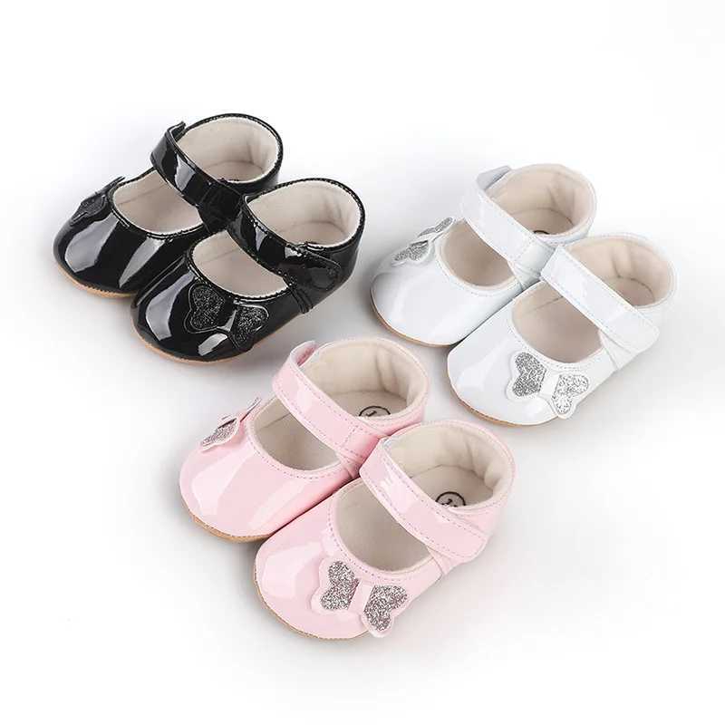 012 Months Baby Shoes PU Leather Shallow Mouth Single Shoe Bow Baby Walking Shoes Princess Shoes Baby Shoes C251008