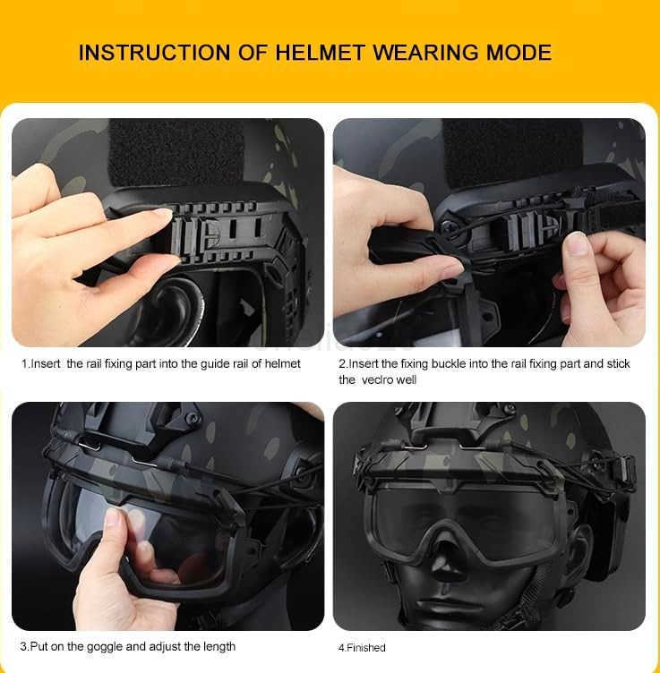 Anti Fog Safety Protection 2 Modes Goggles Glasses for Airsoft Hiking Paintball Hunting W251008