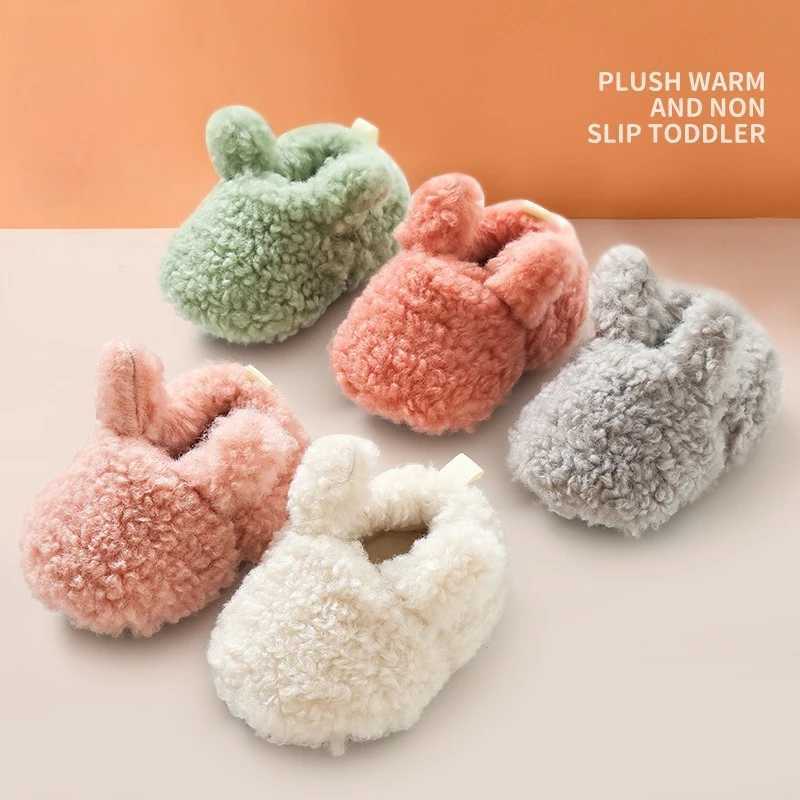 Baby Winter Baby Boy Girl Booties Fluff Soft Toddler Shoes First Walkers Antislip Warm Newborn Infant Crib Shoes Moccasin C251008