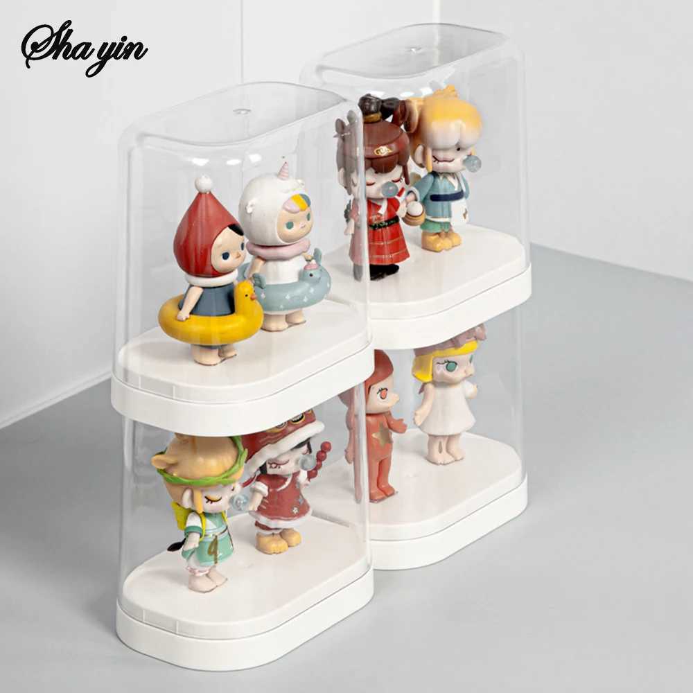 4PCS Transparent Dustproof Storage Display Wall Box for Blind Figures Handmade Dolls Lego Display Case Bubble Mart Storage Box C251008