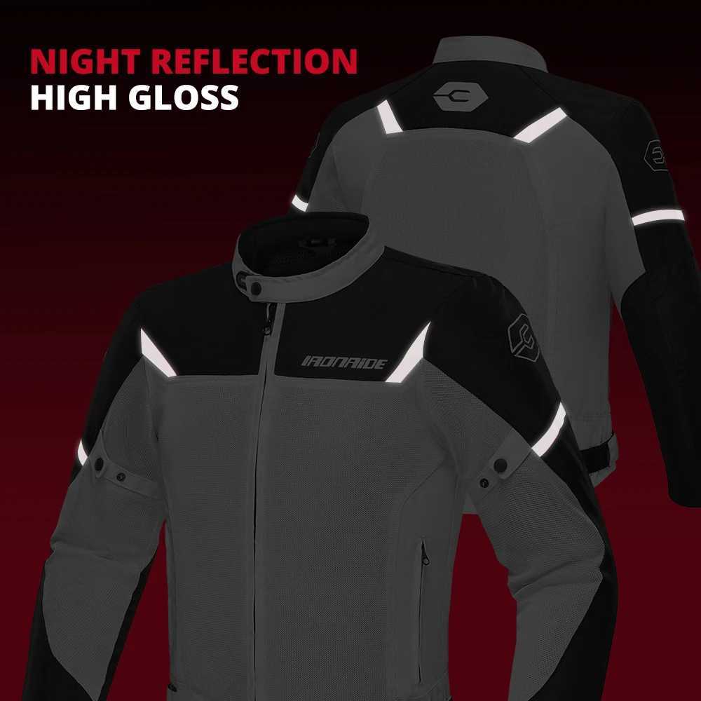 Summer Motorcycle Jacket Men Mesh Breathable Moto Jacket RidingOutdoor Rider Riding Pants Wear Detachable Clothing J251008