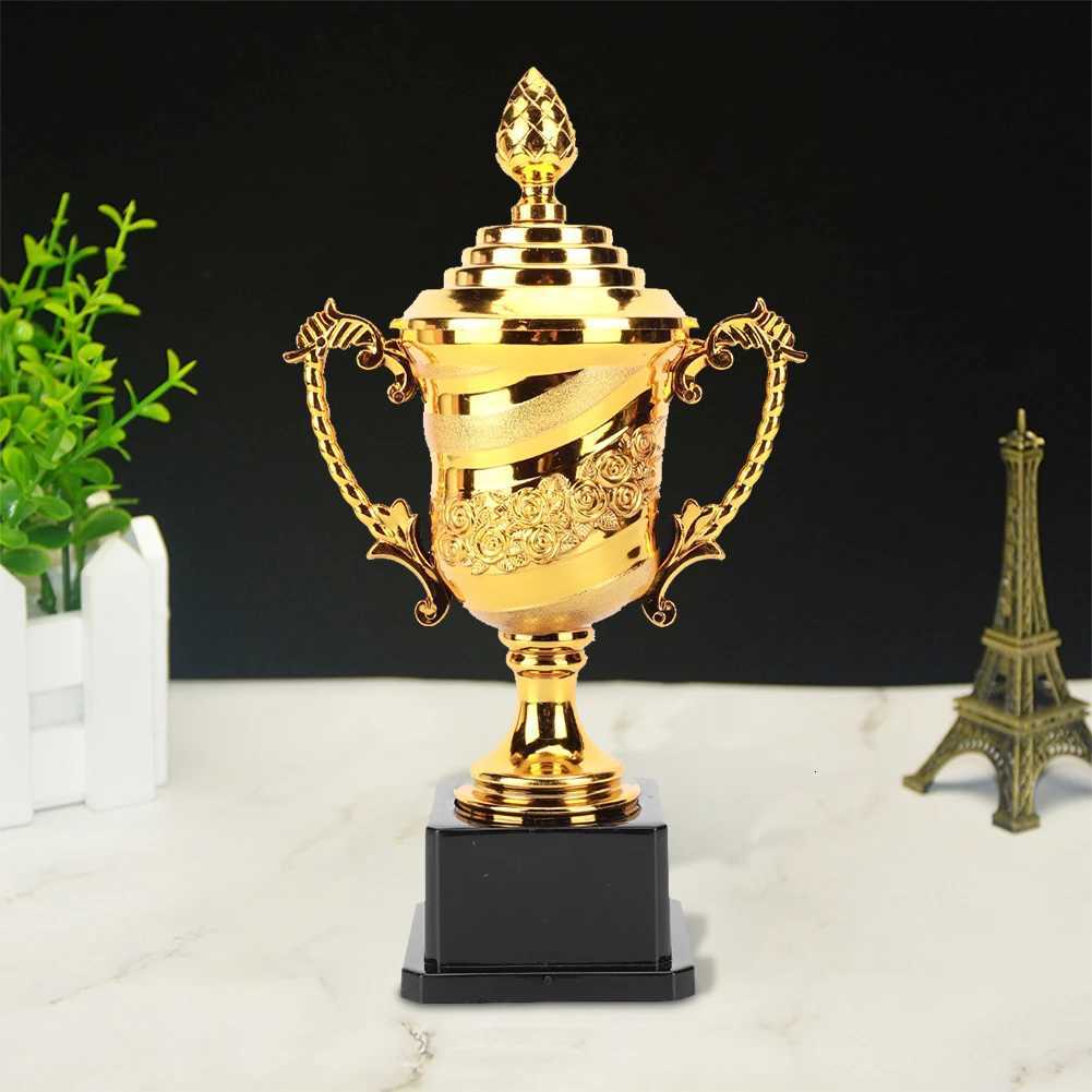 Gold Plastic Reward Trophy Cup Soccer Medals Prize Cup Early Educational Basketball Football Winners Gifts for Game School Y251008