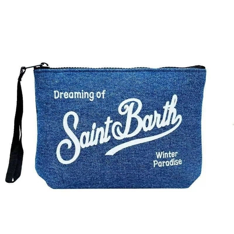 21cm16cm6cm Fashion Europe Italy womens Clutch Bag SB ST SAINT BARTH handbag zip canvas diving handbag 250930