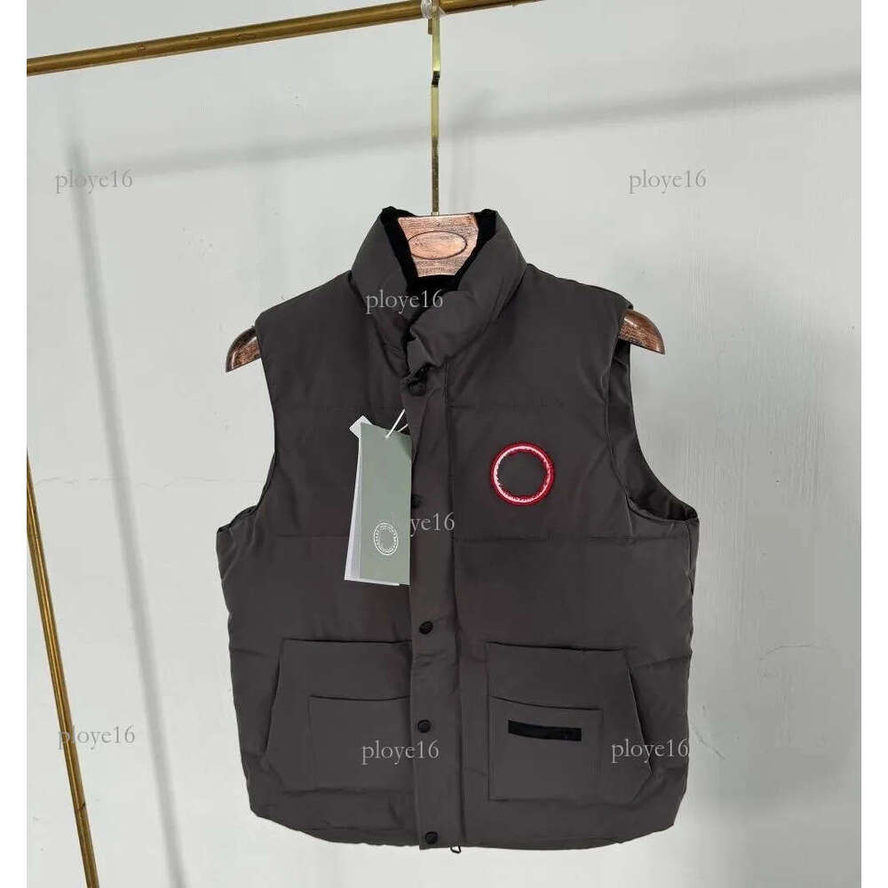 Canada Vest Mens Canadalys Gooselys Vest Designer Canadalies Gooselies Gilet Luxury Down Canadalys Goosegilet Canada Woman Goosse Coat Coat Snow Graphite 9E7
