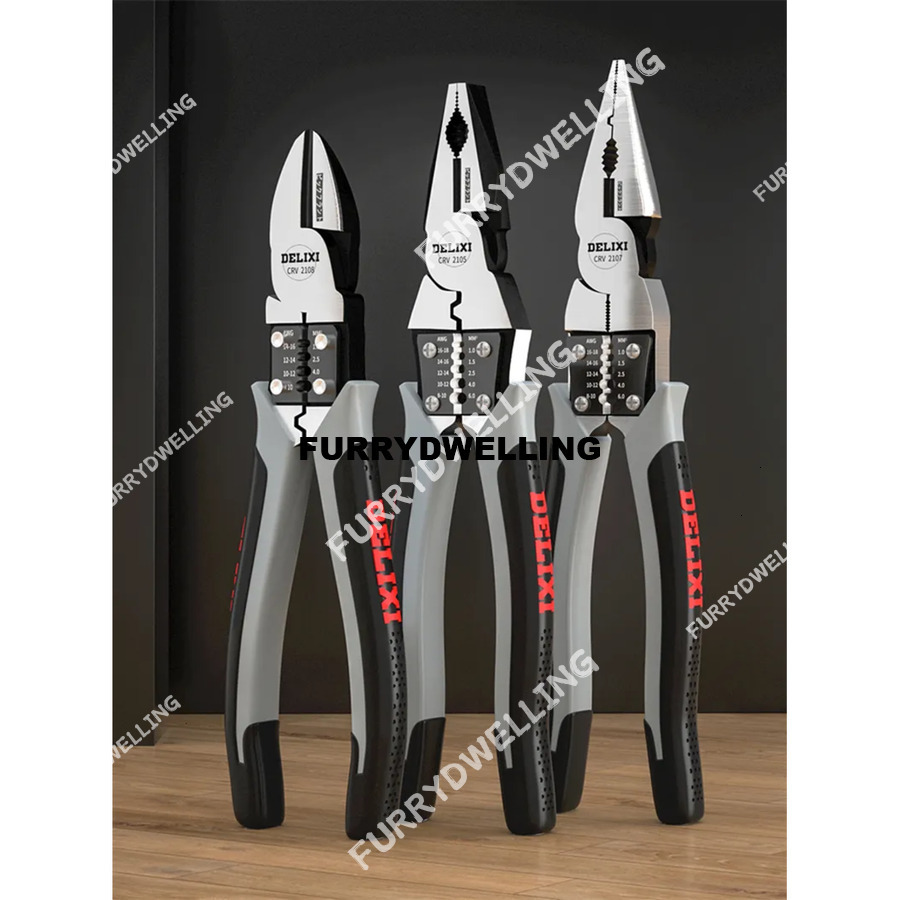 Pliers Multifunctional Universal Diagonal Needle Nose Hardware Tools Wire Cutters Dwe74 Electrician 230414