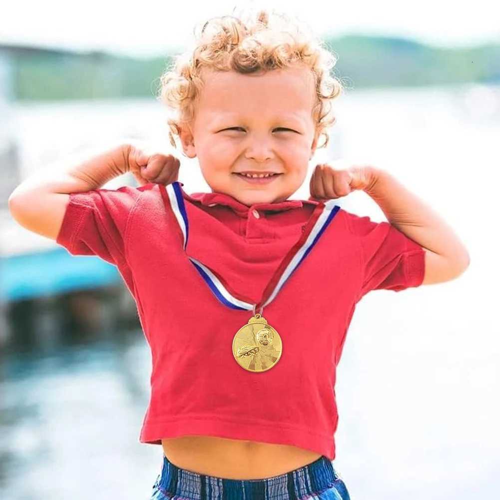 10Pcs Gold Silver Bronze Award Medal Winner Reward Outdoor Sport Football Cpetition Prizes Medal for Kids Souvenir Gift Y251008