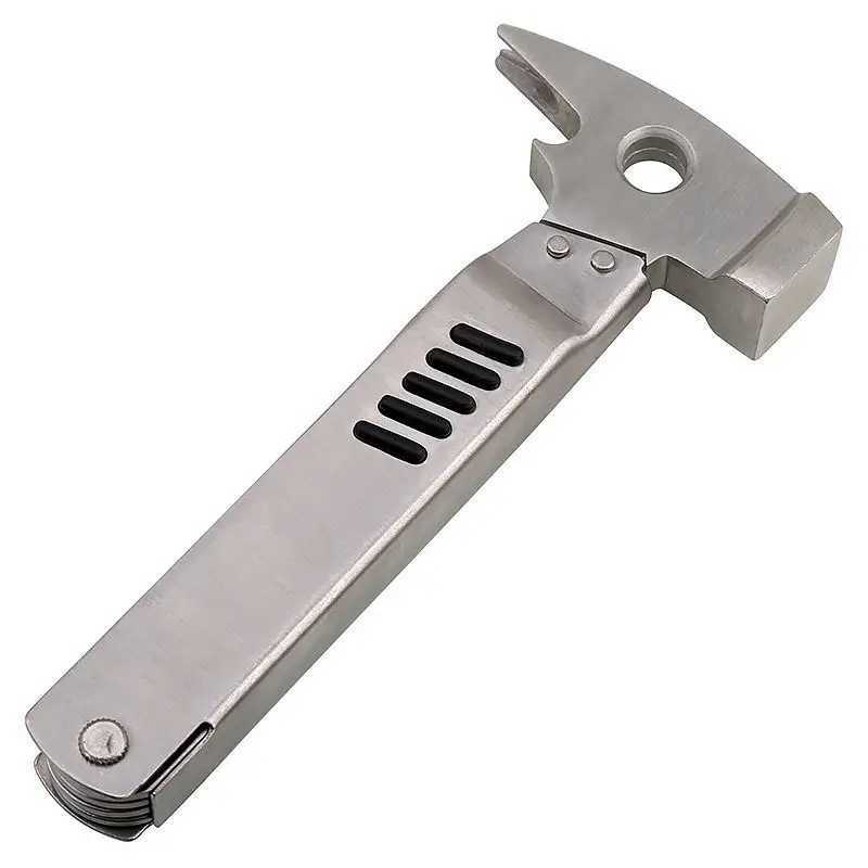 Multi Functional Safety Hammer Car Window Breaking Sheep Horn Hammer Outdoor Camping Portable Small EDC Tool J251121