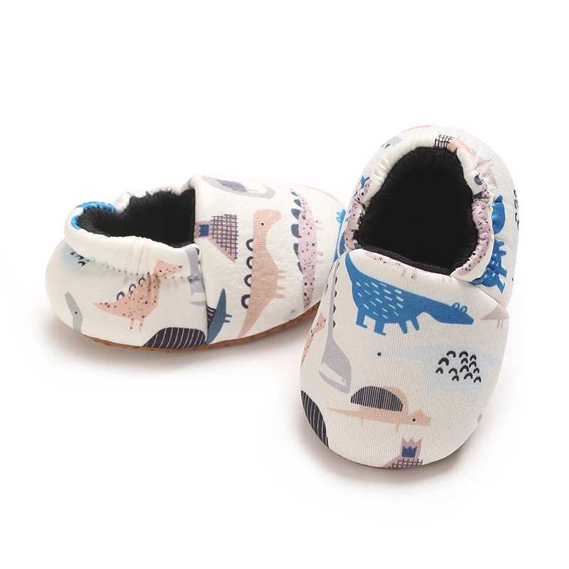 Cartoon Animal Pattern Newborn Baby Shoes Boys Girls 018M Slippers Soft Sole Nonslip Crib First Walker Winter Warm Booties C251008