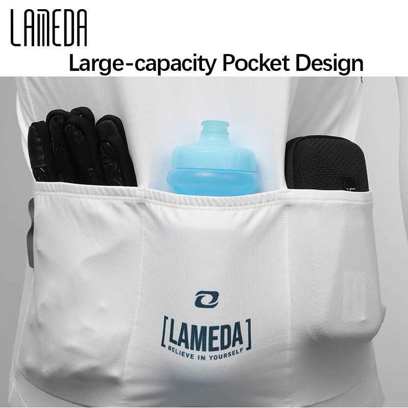 LAMEDA Bike Bicycle Jersey Men Summer Cycliny Short Sleeve for Men Biking Clothing Moisure Wicking MTB Top Shirts with 3 Pockets J251008