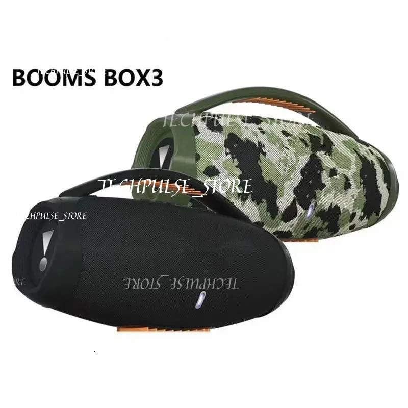 Booms Box 3 High Power 40W tech73 Subwoofer Portable Wireless Bluetooth Speaker 360 Stereo Surround TWS Soundbar