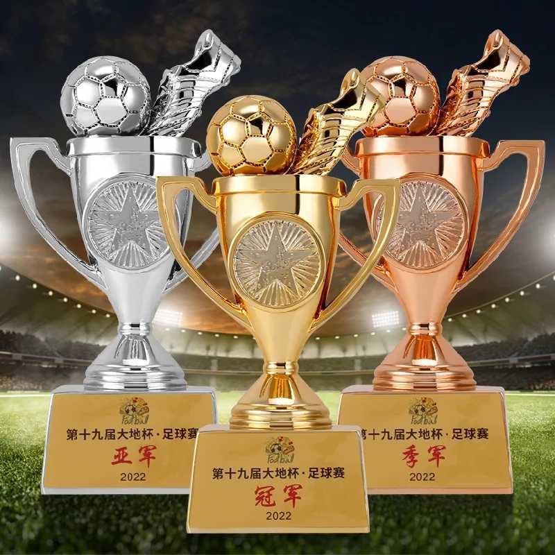 Football Goalscorer Golden Shoe Trophy Golden Shoe Trophy Fan Supplies Resin Craft Fan Souvenirs Can Be Added Y251008