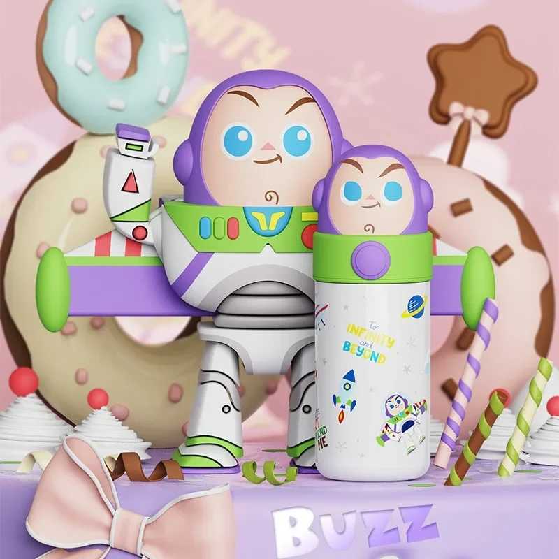 Thermos Cup Cartoon Design 316 Stainless Steel Thermos Cups Student Vacuum Flask Water Bottle Tumbler Home Water Bottle Gift C251008