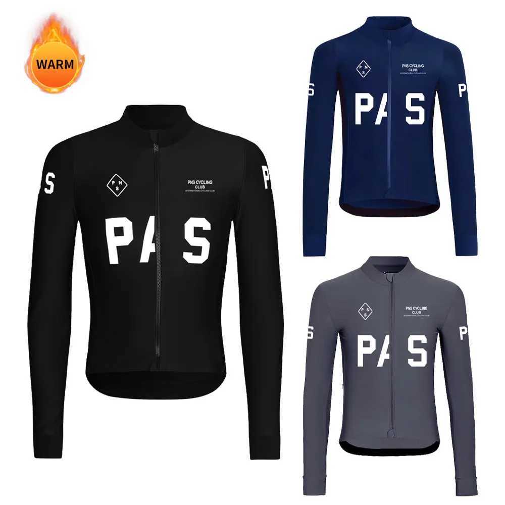 Men PNS Cycling Jersey WinterAutumn Thermal Fleece Cycling Clothing Long Sleeve High Quality Warm MTB Road Bicycle Jacket J251008