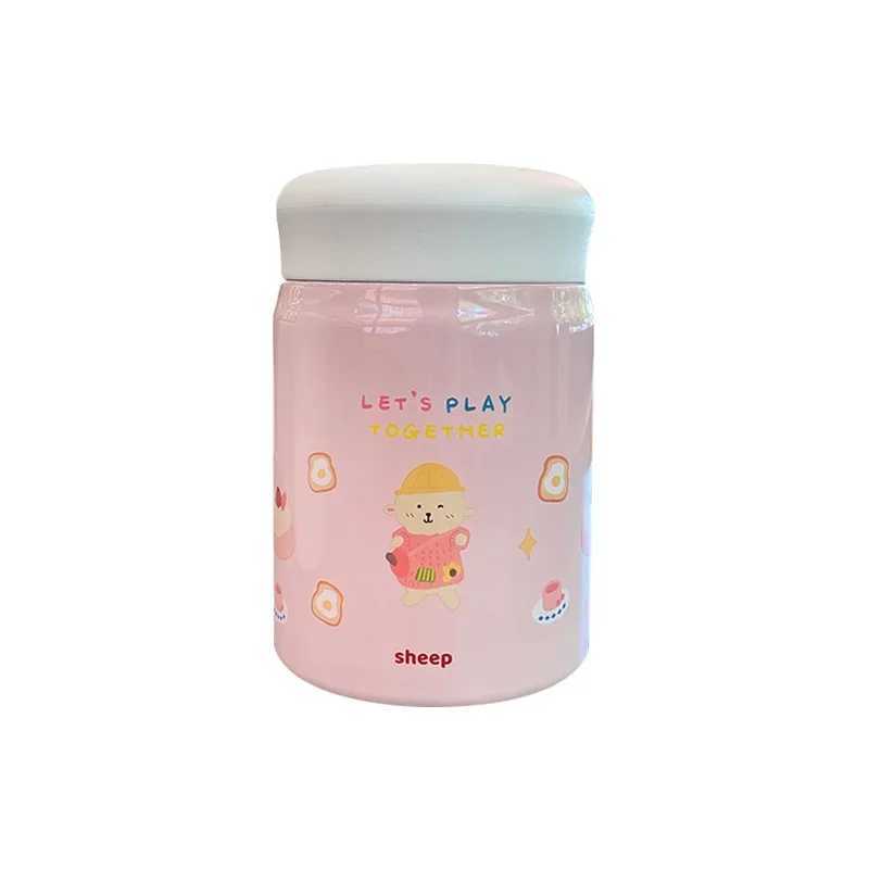 320ml Small Capacity Cartoon Braised Beaker Portable Female Stainless Steel Insulated Cup Small and Cute Outdoor Congee Pot C251008