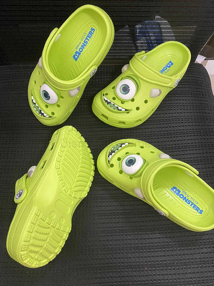 Disney Mike Anime Children Slippers Kawaii Monsters Sandals Eva Beach home Breathable Shoes Kids Gift AnkleWrap Casual Comfort H251008