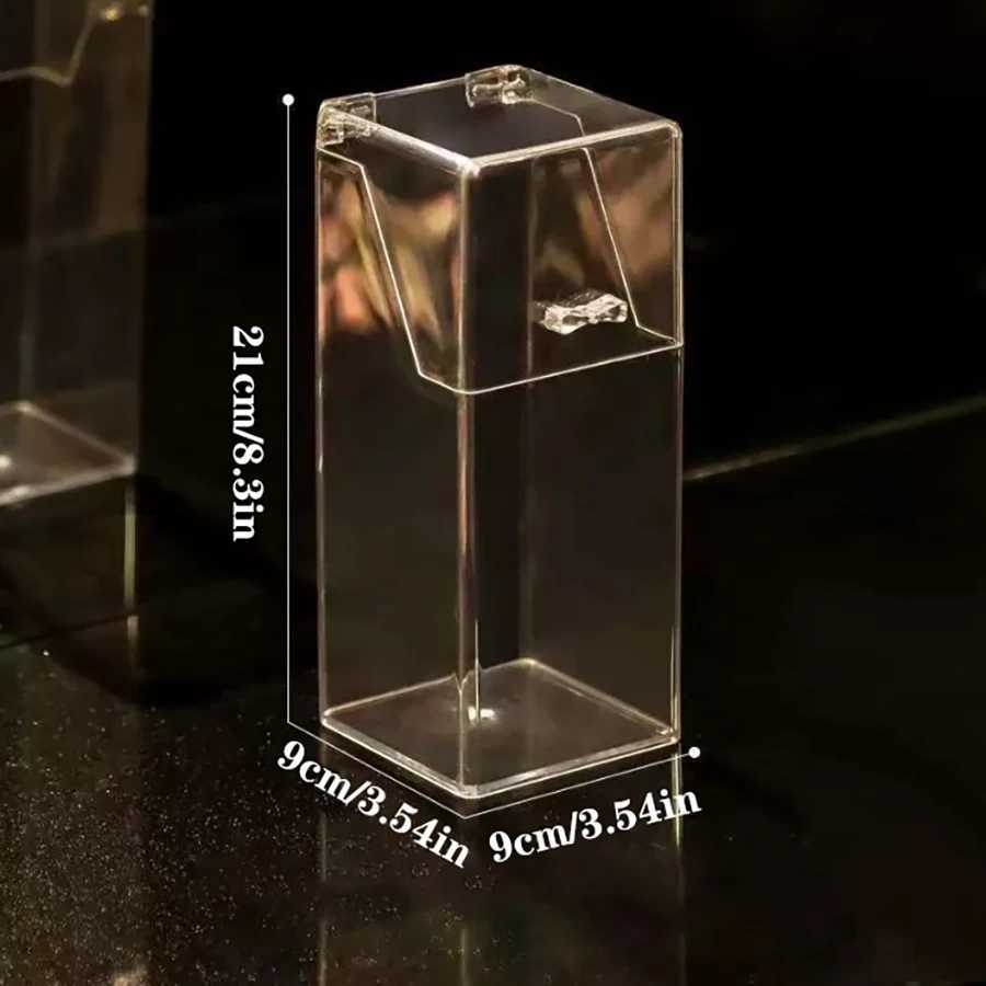 Face Mask Dispenser Acrylic Storage Box Organizer Hygiene Station with Cover for Disposable Masks Tabletop Holder Mask Case C251008