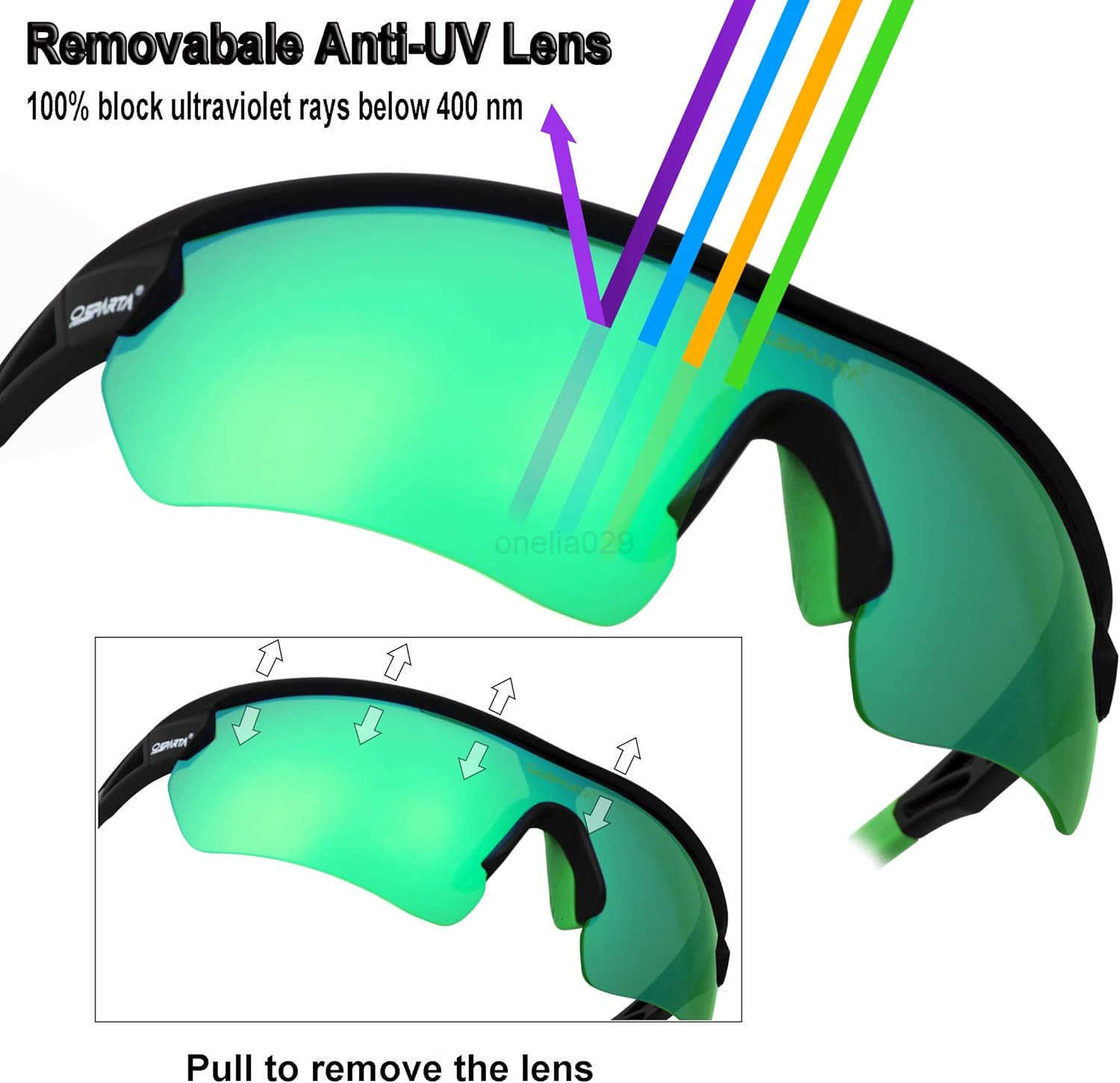 Polarized Sports Sunglasses Cycling Glasses With 5 Interchangeable Lenses Driving Shades For Men Women W251008