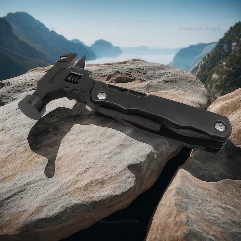 Multitool with Claw Hammer Stainless Steel Outdoor Survival Camping Hunting Hiking Tool Kit with Nylon Sheath J251121