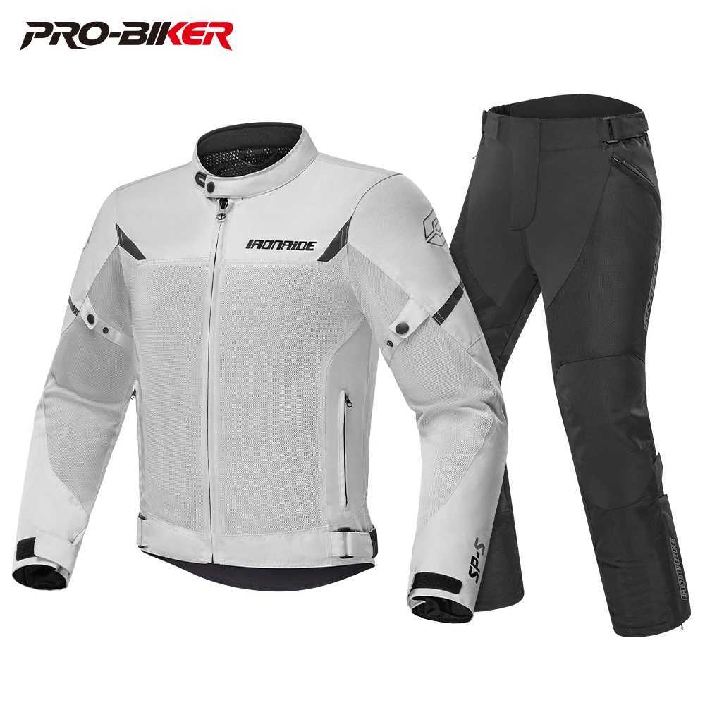 Summer Motorcycle Jacket Men Mesh Breathable Moto Jacket RidingOutdoor Rider Riding Pants Wear Detachable Clothing J251008