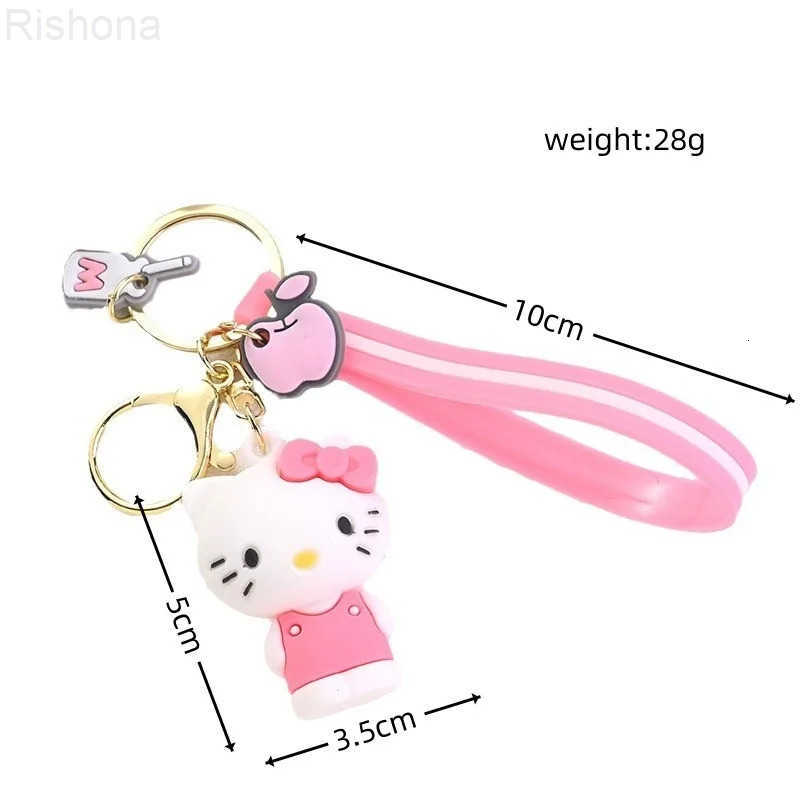 Sanrio Keychain Cartoon Character Keychain Hello Kitty My Melody Kerop BadtzMaru Cainamoroll Backpack Pendant Toys Girls Gifts L251008