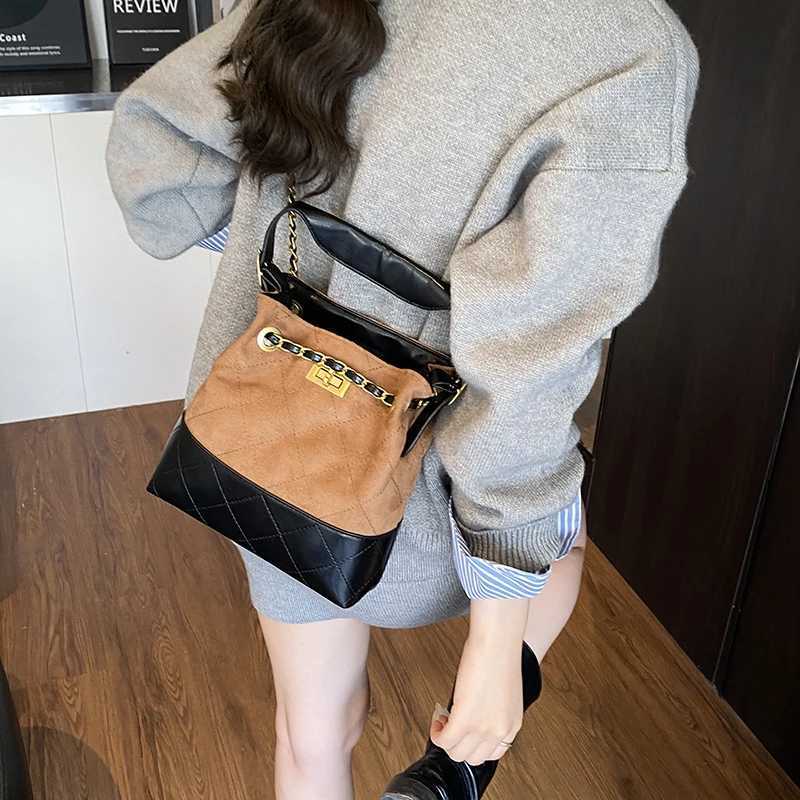Designer Suede Leather Luxury Top Handbag Purse Wen PU Leather Messenger Shoder Bag Plaid Fem Crossbody Bag Quilted Brand Y251120