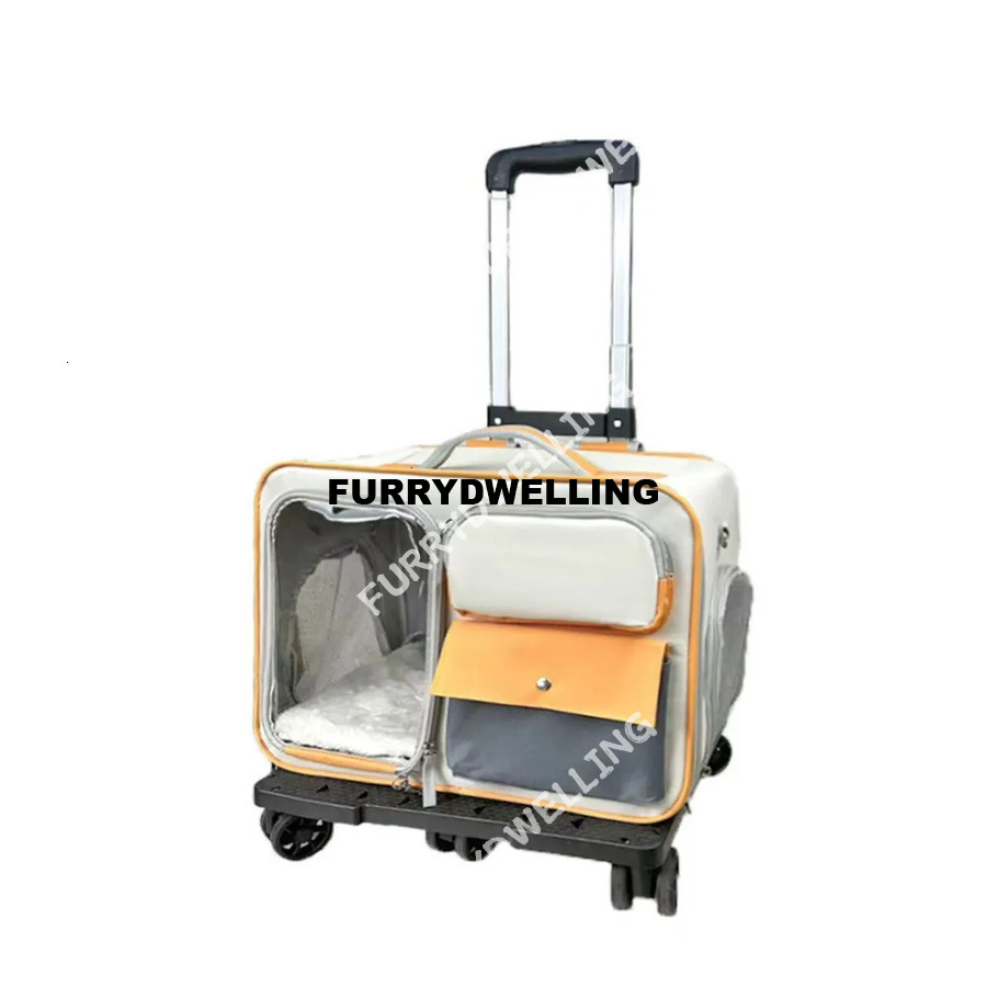 Pet Rolling Suitcase Portable Large-Capacity Stress-Resistant Cat And Bag Small Dog Lage Box Outdoor Dwe74 Pet Backpack