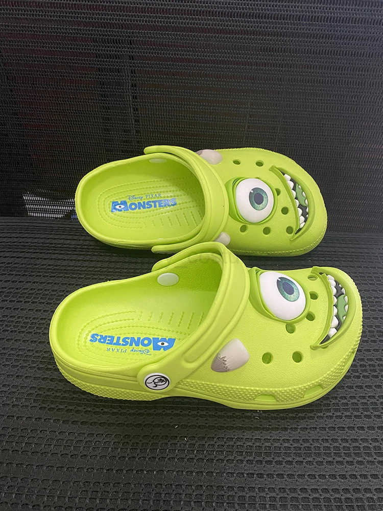 Disney Mike Anime Children Slippers Kawaii Monsters Sandals Eva Beach home Breathable Shoes Kids Gift AnkleWrap Casual Comfort H251008