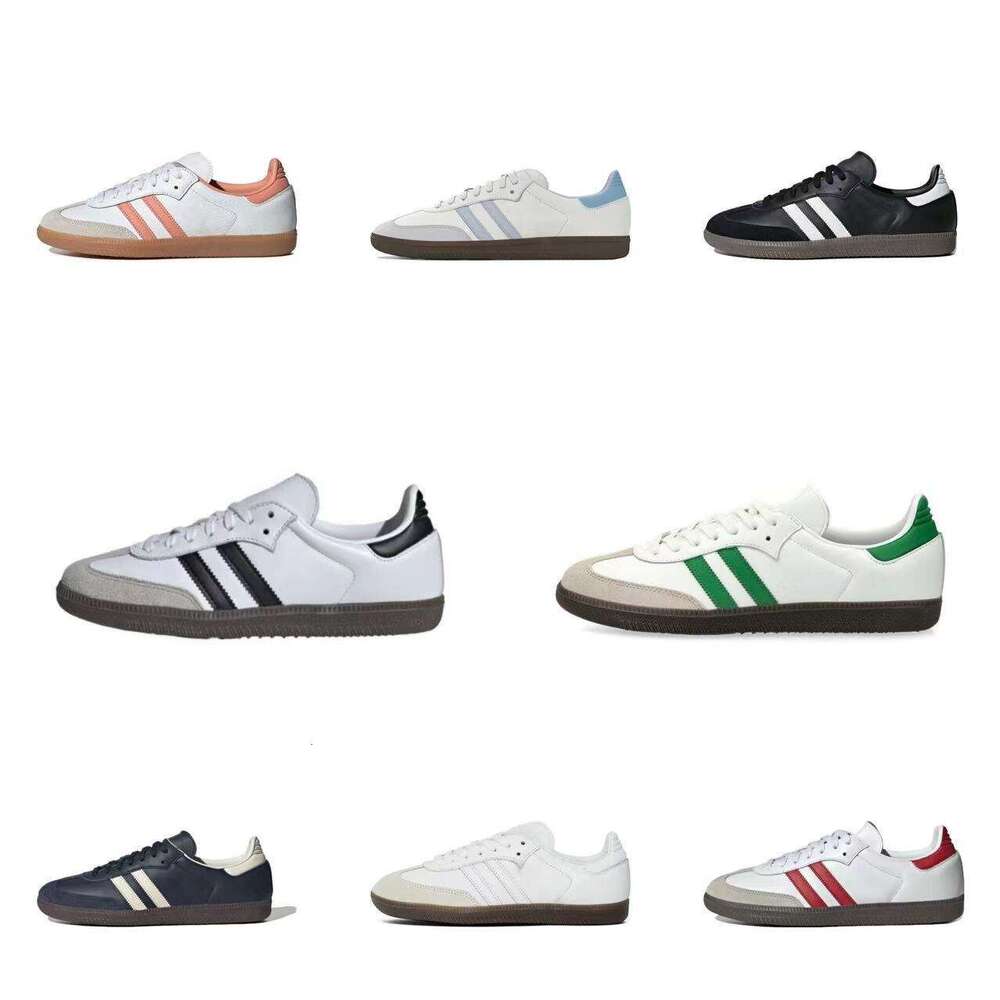 Designer Sneakers Brand Shoes Retro Men's Leather Lace-up Fashion Trainer Women's Casual Sports Black White Green Gray Sneaker