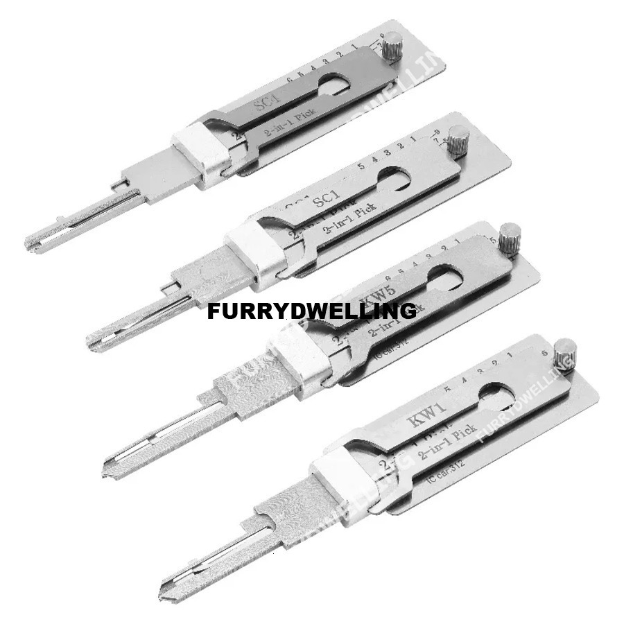Locksmith Tools Lishi 2 In 1 Key Car Decoder Home Door Dwe74 Civil Locks Lockpick Kit Ss001pro Ss002pro Sc1 Sc4 Kw1 Kw5 Am5 M1/Ms2 R52