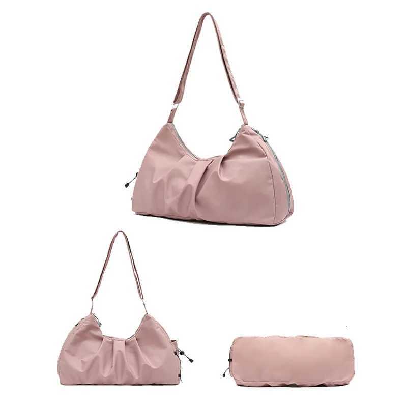 Single shoulder yoga bag nylon large capacity travel bag multifunctional and minimalist fitness bag gym bagT251007