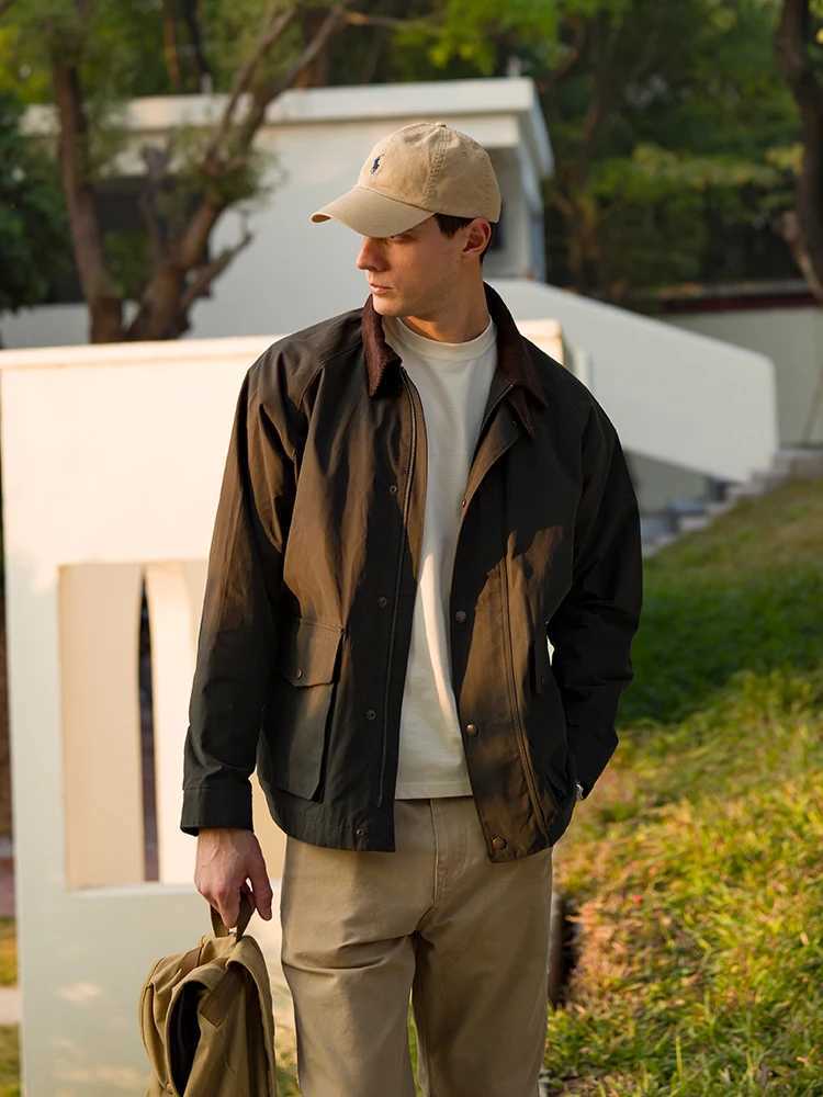 SIMWOOD 2025 Autumn New Oversize Water Repellent Jacket Men Washed Vintage Coats Plus Size Quality Clothes J251008