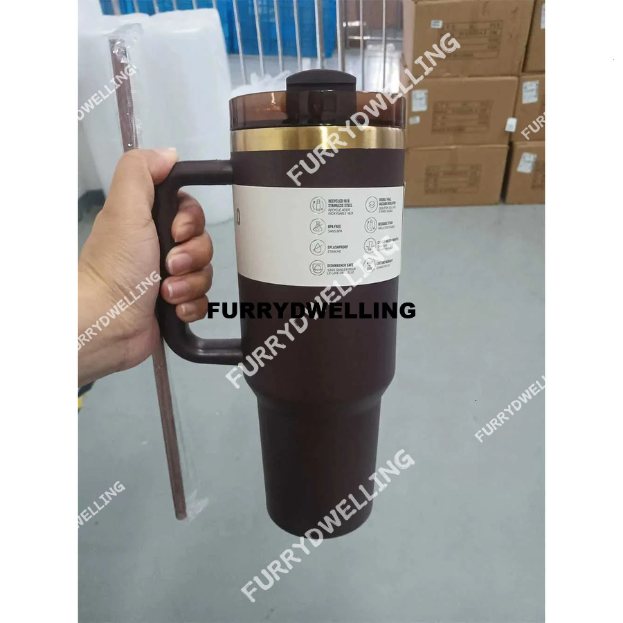 The New Real Picture 40 Ounce Chocolate Brown Color With A Gold Bottom Drum For Laser Dwe74 Engraved Insulated Travel Cups In 2025 Keeping You Cool S25417