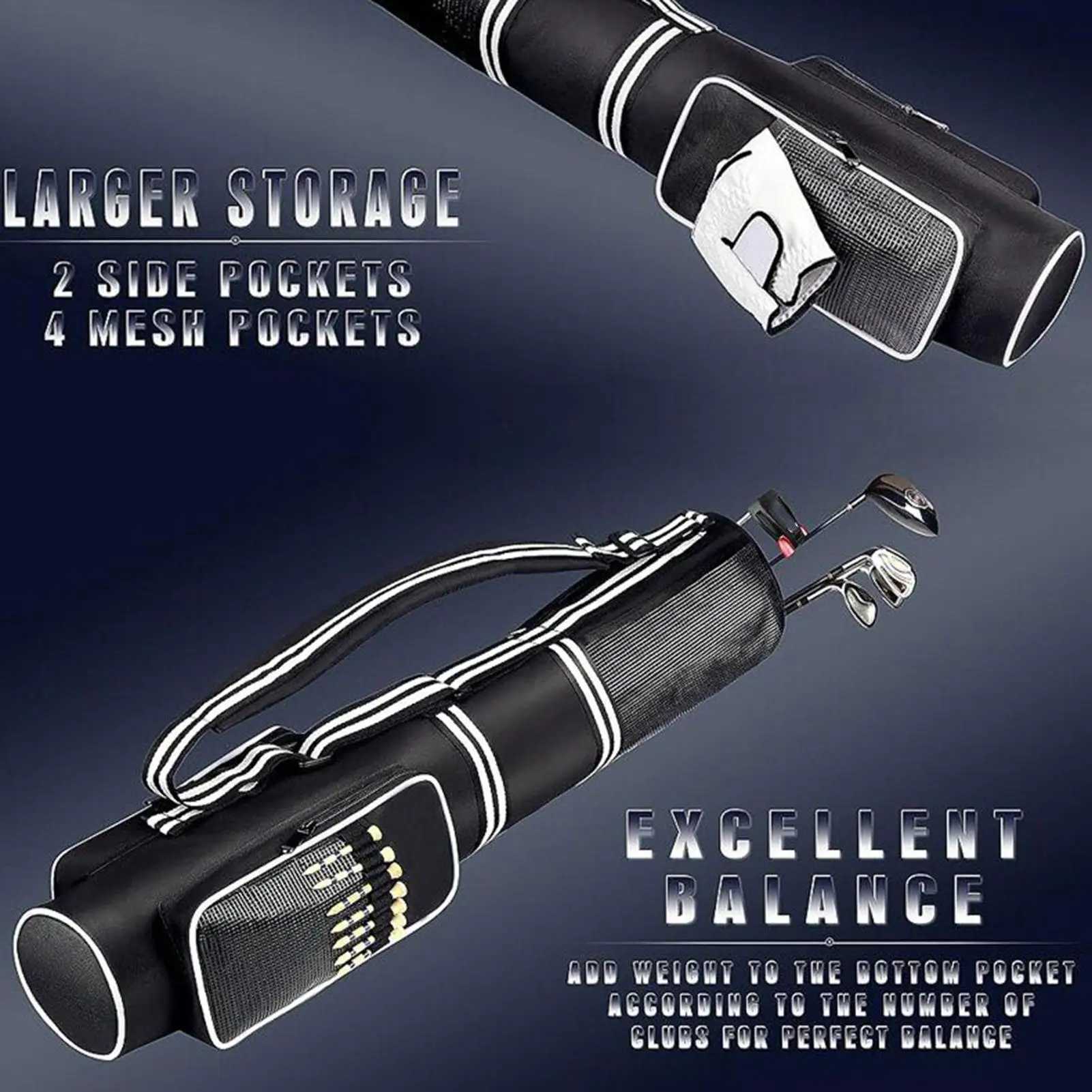 Golf Club Bags Womens Golf Bag Holds 39 Sticks Foldable Waterproof Tee Towel Compartments Pack For Travel Practice Tournament J251008