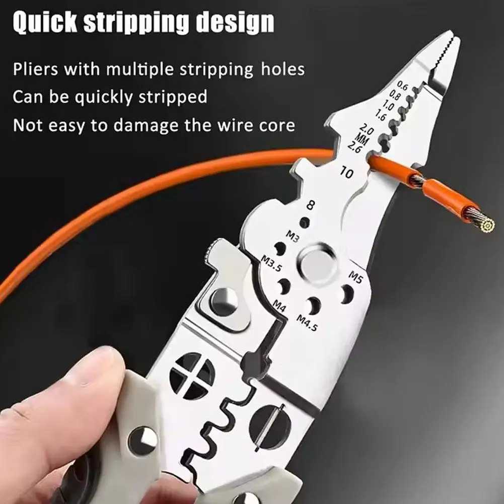 Outdoor Multi Functional ELEctrician Pliers for Wire Splitting and StripPING for ELEctricians Home Outdoors J251121