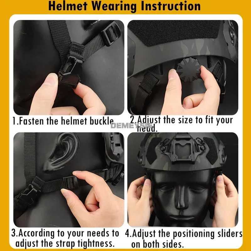 Tactical Fast Helmet Airsoft CS Game Helmets Outdoor Sports Hunting Shooting Paintball PROtective Gear C251008
