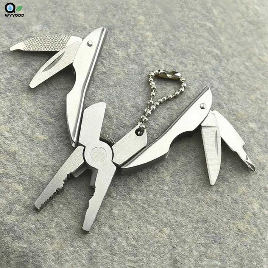 Multifunctional Pliers Mini Foldable Stainless Steel Knife MultiPurpose Combined Tool for Outdoor CampingCamping Accessories J251121