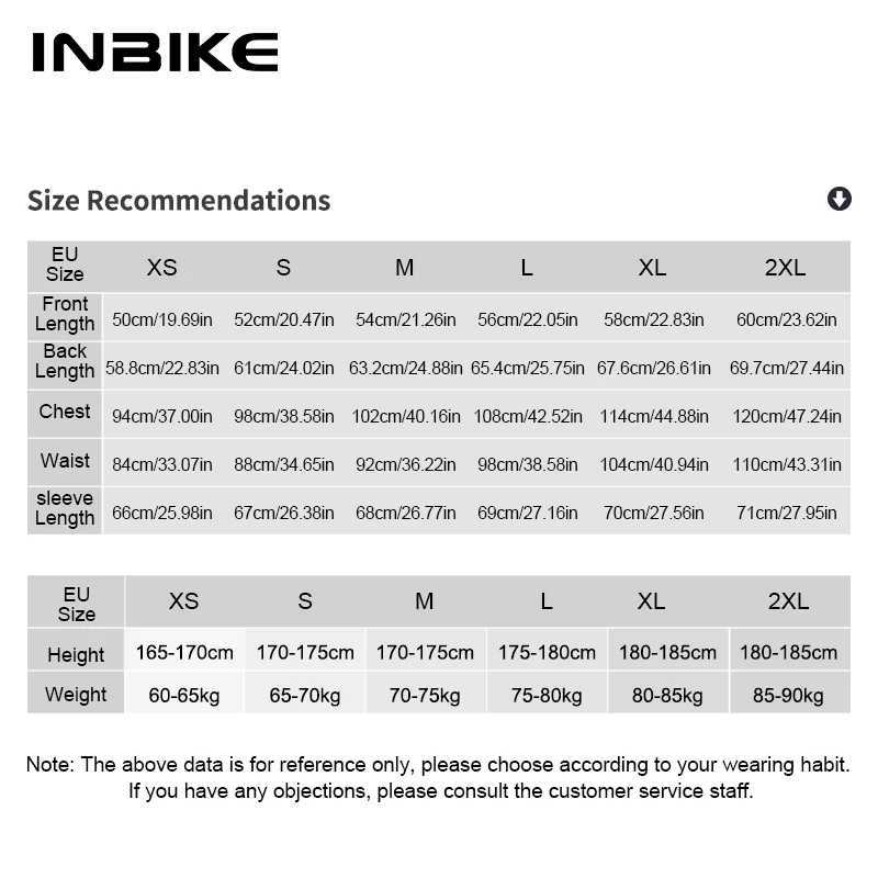 INBIKE New Cycling Jacket Mens Windproof Cycling Jacket Road Bike Waterproof Jacket Doubleended Zipper Cycling Equipment J251008