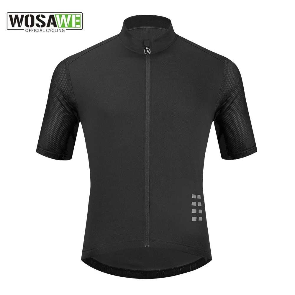WOSAWE Men Cycling Jersey Downhill Jersey High Quality Pro Team Mountain Bicycle Clothing MTB Maillot Bike Shirt J251008