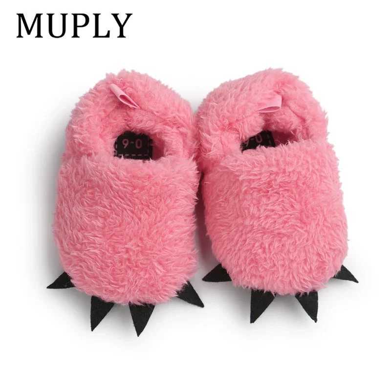 Cute Modeling MUPLYPaw Baby Warm Slippers 2025 Winter Baby Boys Girls Shoes First Walkers Baby Clothing For 018M C251008