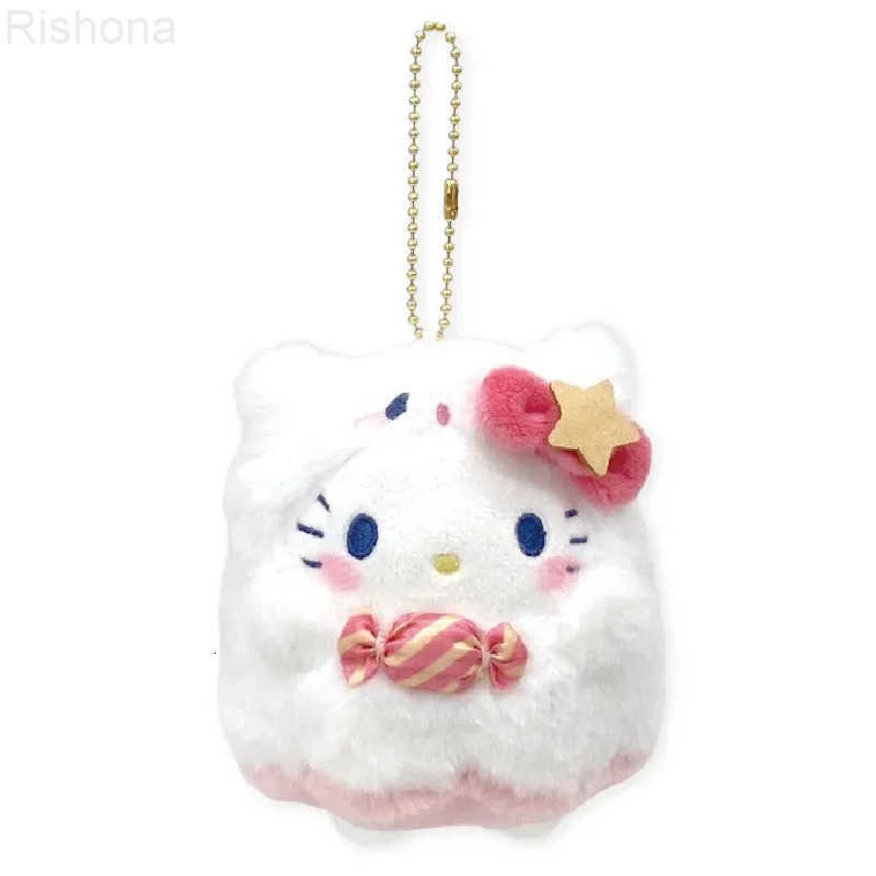 Sanrio 10cm393in Kuromi Melody Plush Toys Keychain Cute Ghost Peripherals Accessories Toy Doll Hobbies Holiday Girl Funny Gift Decor L251008