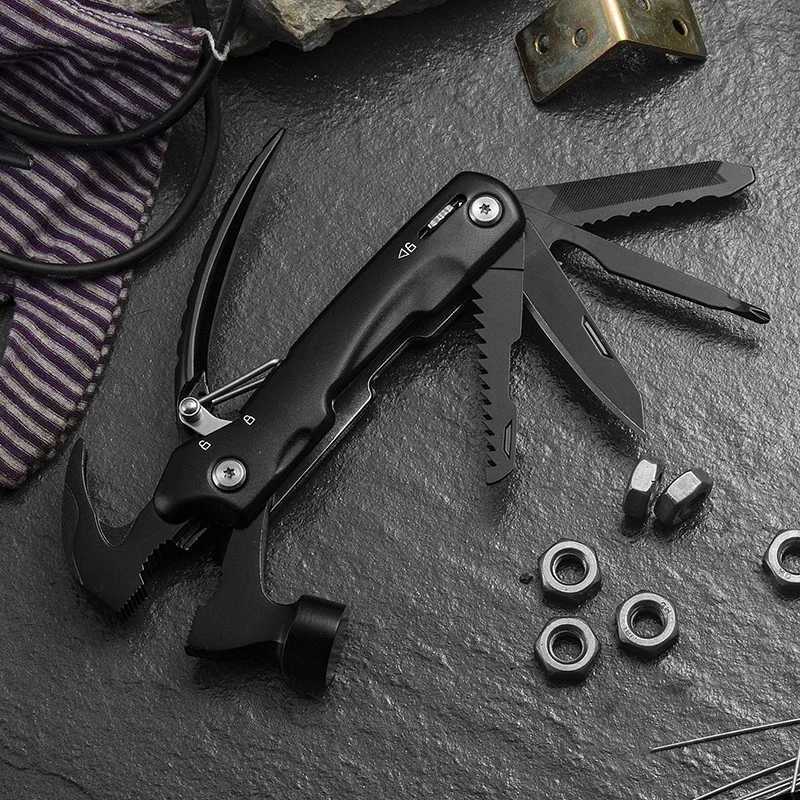 Multifunction Mini Hammer Camping Pliers Outdoor Survival Gear Folding Tool Hammer for Camping Accessories and Home Use J251121