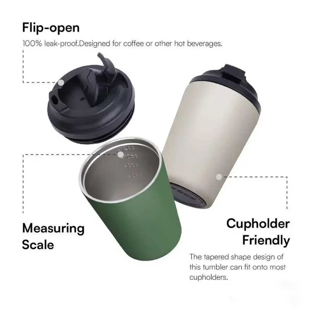 Thermal Mug Saudi Stainless Steel Insulated Coffee Cup Vacuum Thermos Travel Mug 12oz C251008